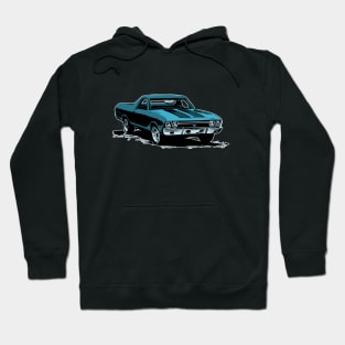 Blue 68 El Camino Hoodie